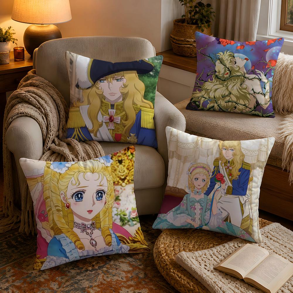Versailles Home Textiles - غطاء وسادة بتصميم أنمي عتيق لـ