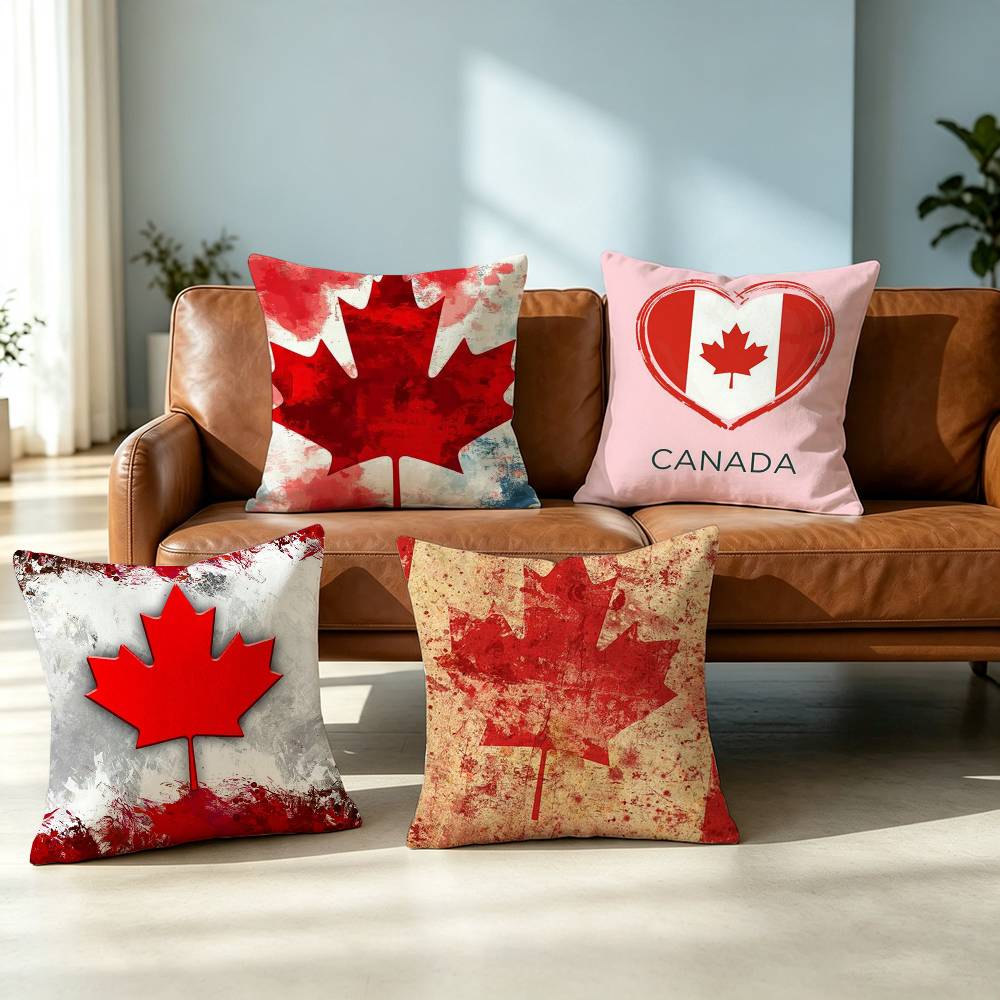 Home Textiles Canada - غطاء وسادة مربع مزدوج الجوانب بتصميم