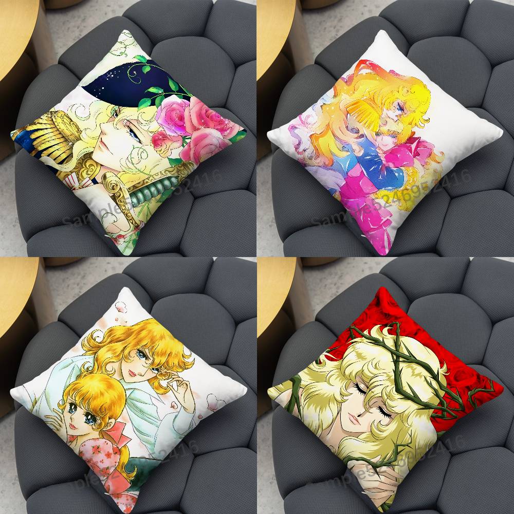 Versailles Home Textiles - غطاء وسادة مربع الشكل من R-Rose