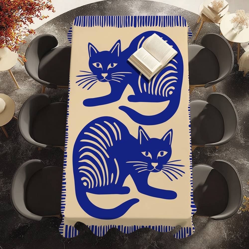 Home Textiles Egypt - مصر القديمة النمر ليوبارد مفرش طاولة