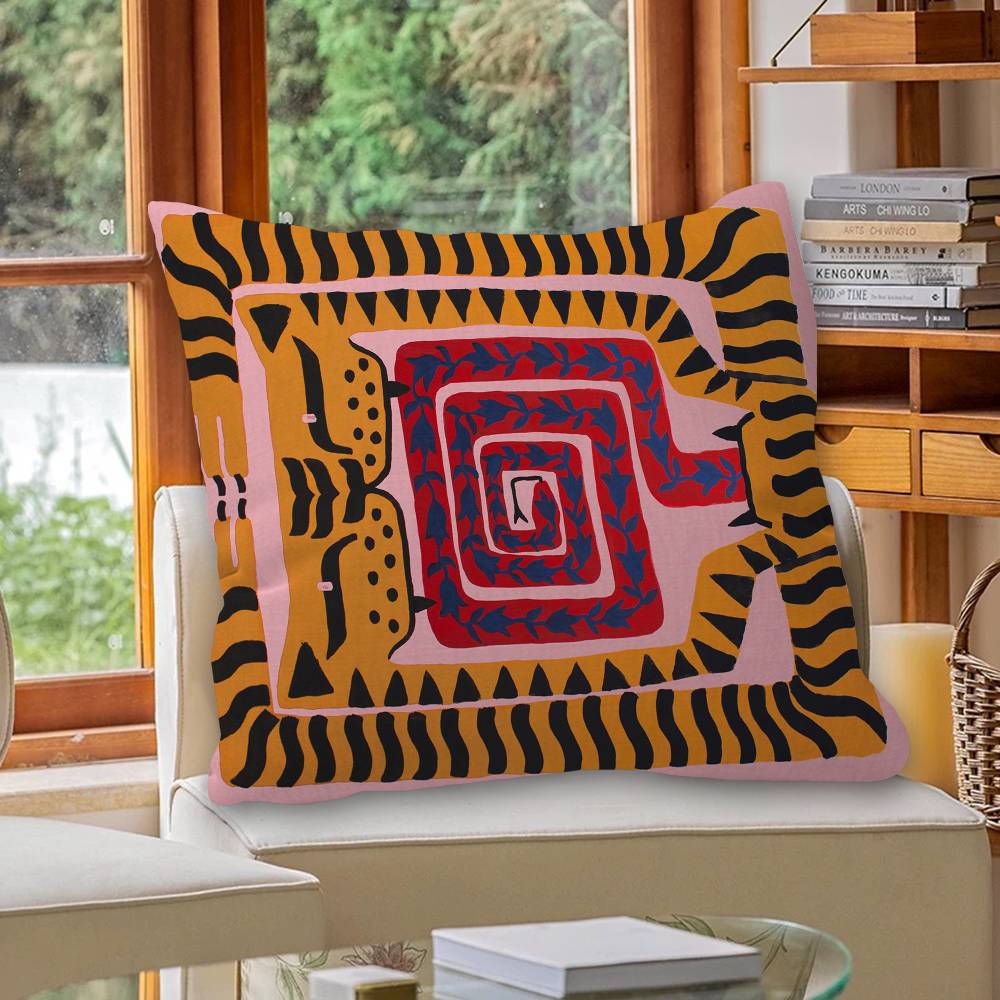 غطاء وسادة مطبوع بتصميم نمر مل - مراجعة Home Textiles Egypt وسعره