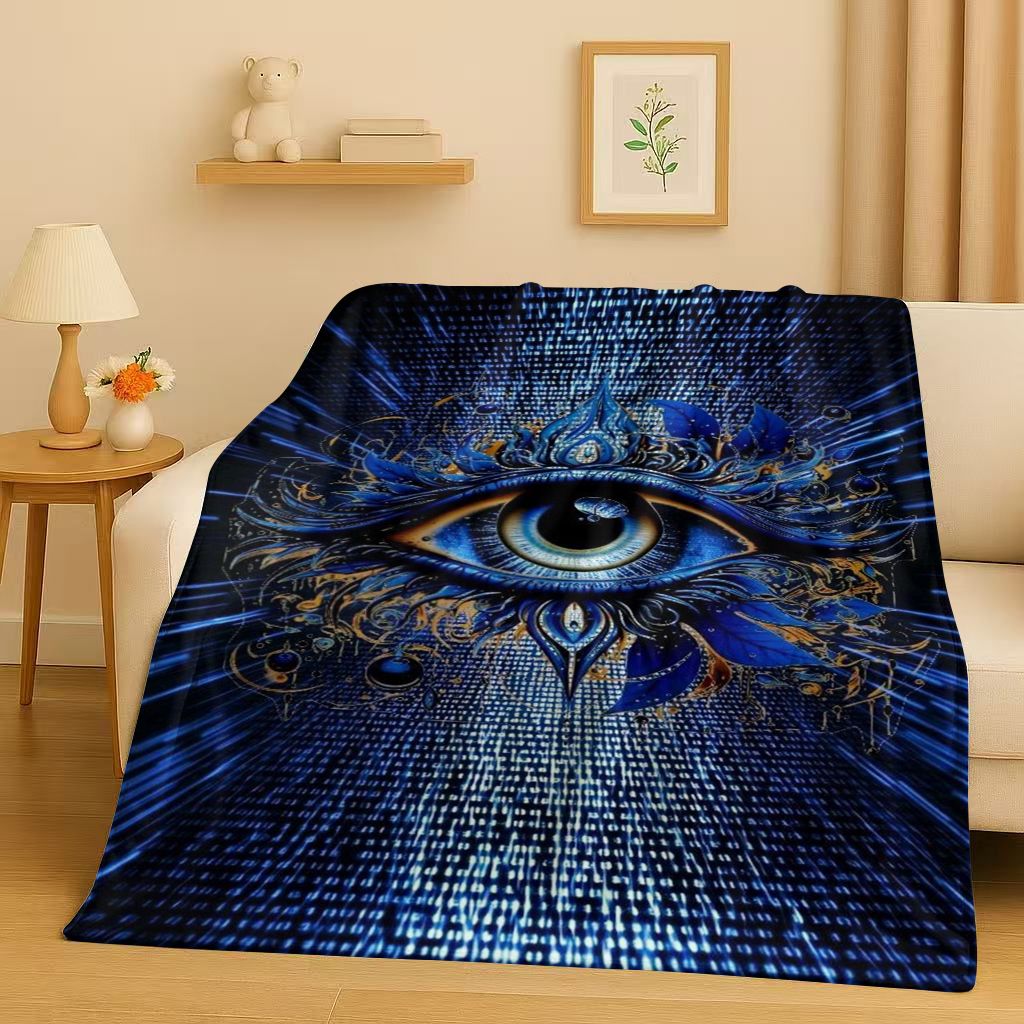 بطانية من الفلانيل بتصميم عين  - مراجعة Home Textiles Egypt وسعره