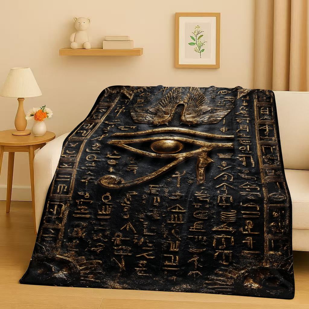بطانية من الفلانيل بتصميم عين  - مراجعة Home Textiles Egypt وسعره