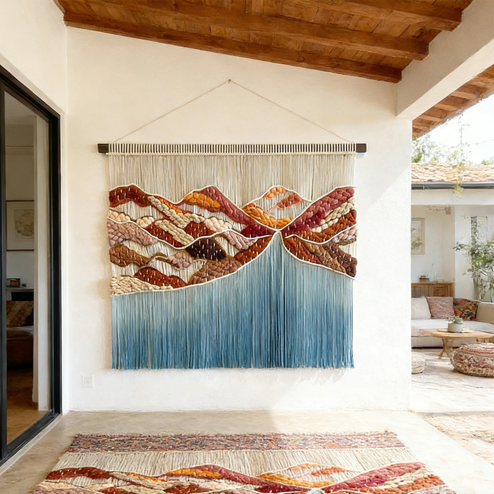 معلقات جدارية من الماكراميه قا - مراجعة Home Textiles Factory وسعره