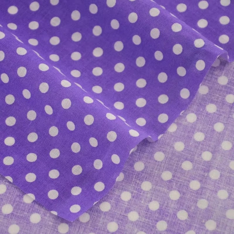 قماش قطني مطبوع بنقط بولكا برت - مراجعة Home Textiles Discount وسعره