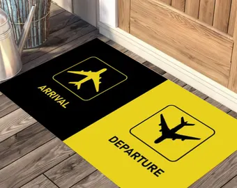 سجادة مدخل بتصميم ممر الإقلاع  - مراجعة Home Landing Textiles وسعره
