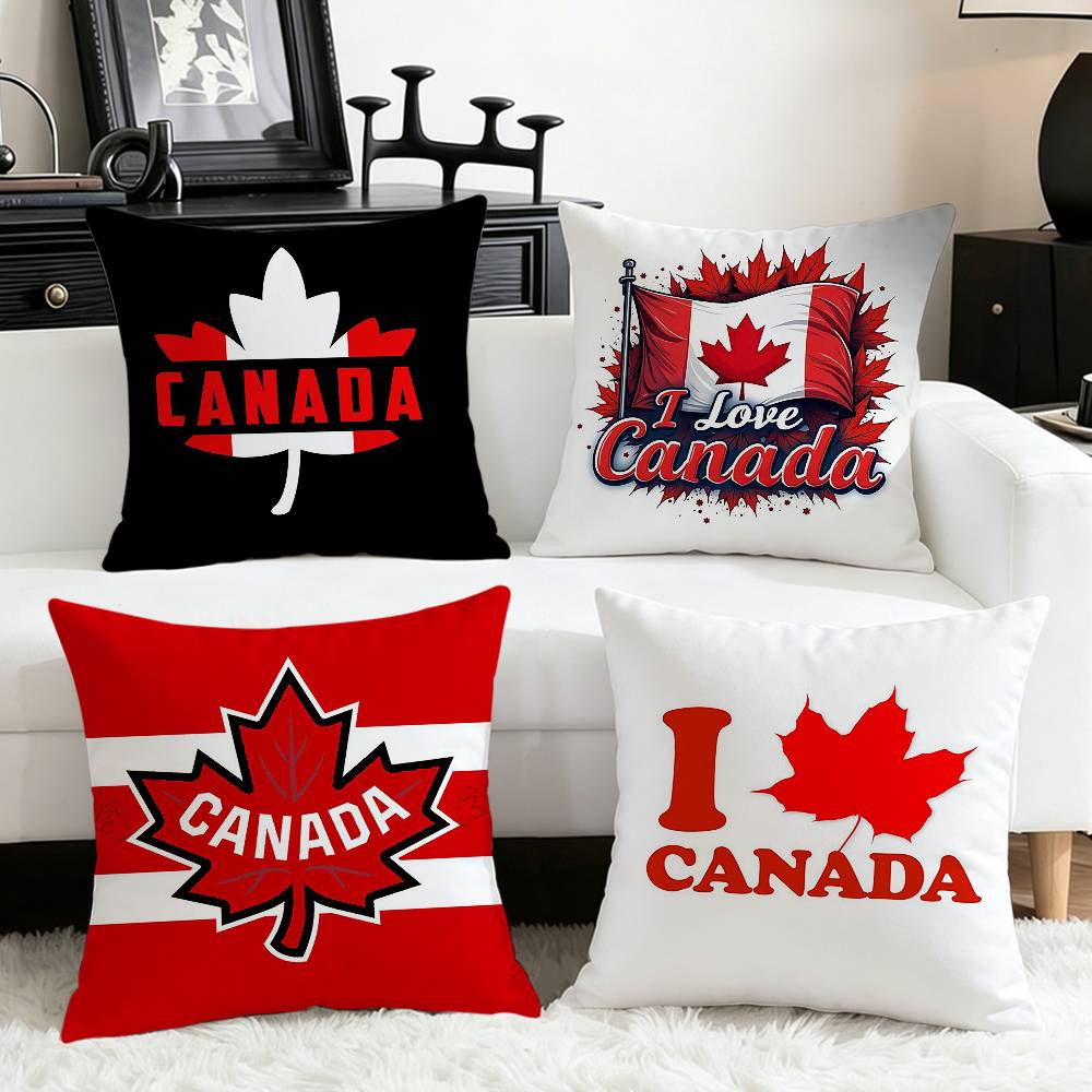 غطاء وسادة مربع بتصميم ورقة ال - مراجعة Home Textiles Canada وسعره