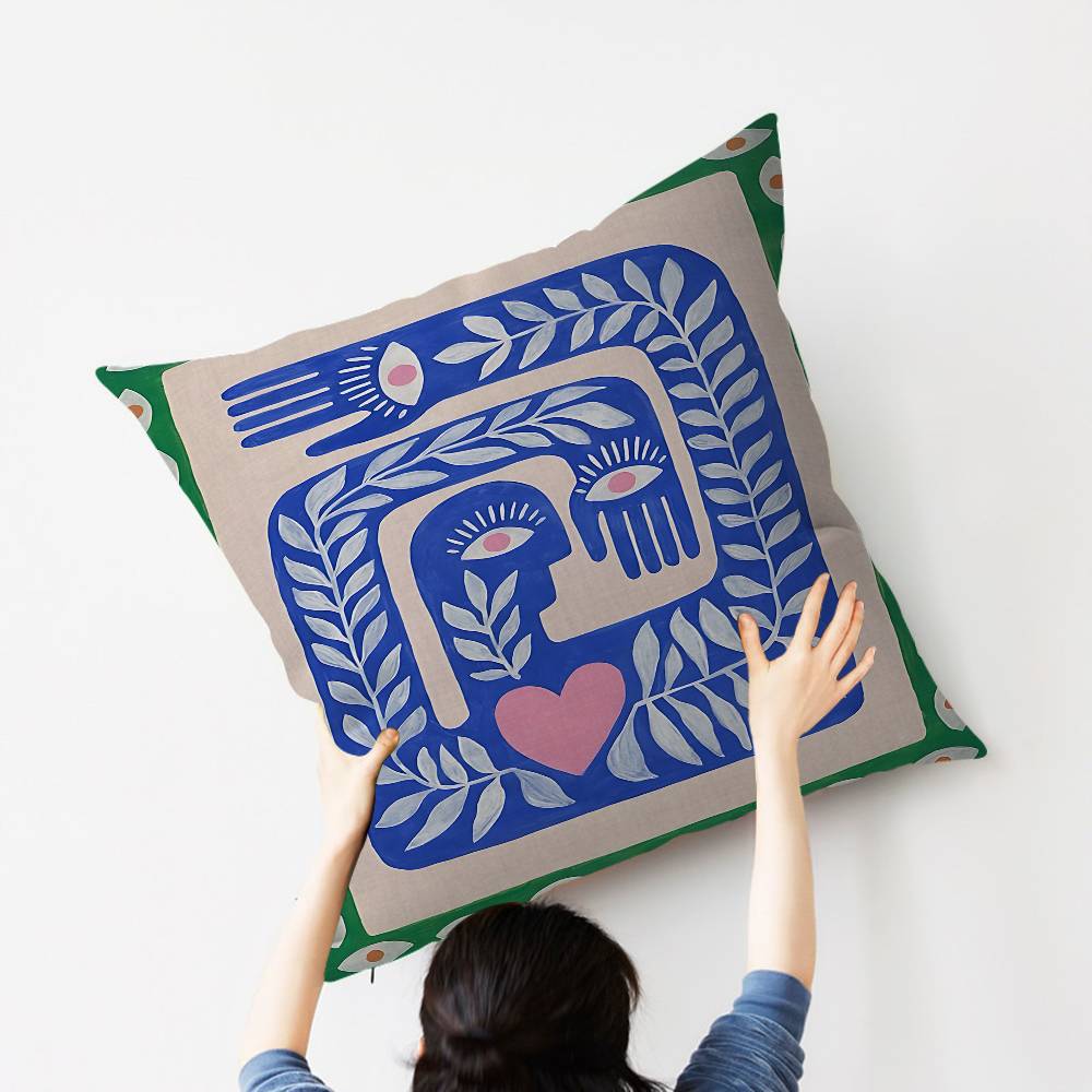 غطاء وسادة بتصميم النمر والنمر - مراجعة Home Textiles Egypt وسعره